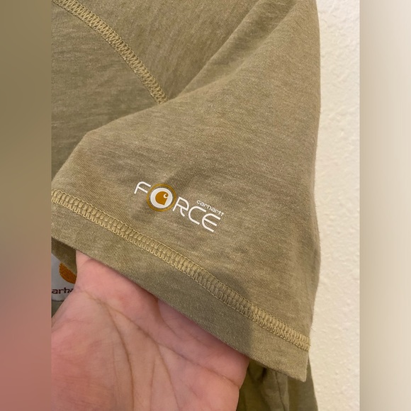 Carhartt Force relaxed fit Short Sleeve T-Shirt Moss size Small - Picture 4 of 7